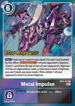 Metal Impulse (BT9-107) - Promos: X Record (Rare) [BT-09P-BT9-107]