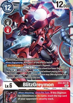 BlitzGreymon (EX4-051) (V.1) - Alternative Being (Super Rare) [EX04-051]