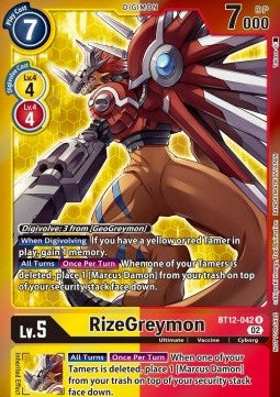 RizeGreymon (BT12-042) - Tamer Party Event Promos (Alternative Art) [TPEP-BT12-042]