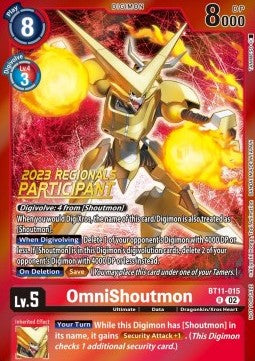 OmniShoutmon (BT11-015) (V.1) - Championship 2023 Promos (Alternative Art) [CP23-BT11-015]