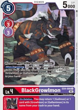 BlackGrowlmon (EX4-008) - Alternative Being (Uncommon) [EX04-008]