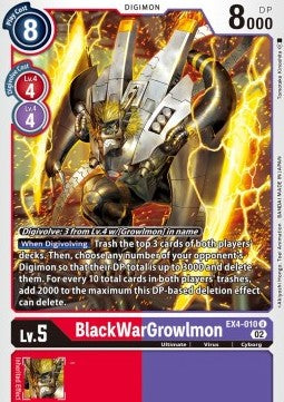 BlackWarGrowlmon (EX4-010) - Alternative Being (Uncommon) [EX04-010]