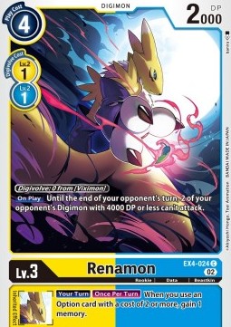 Renamon (EX4-024) - Alternative Being (Common) [EX04-024]