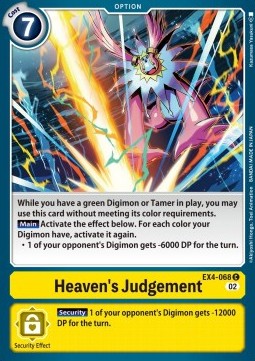 Heaven's Judgement (EX4-068) - Alternative Being (Common) [EX04-068]