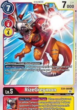 RizeGreymon (EX4-009) - Alternative Being (Rare) [EX04-009]