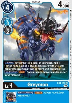 Greymon (EX4-016) - Alternative Being (Uncommon) [EX04-016]