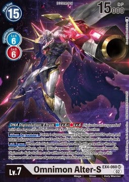 Omnimon Alter-S (EX4-060) (V.2) - Alternative Being (Alternative Art) [EX04-060]