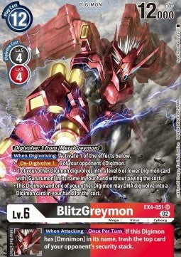 BlitzGreymon (EX4-051) (V.2) - Alternative Being (Alternative Art) [EX04-051]