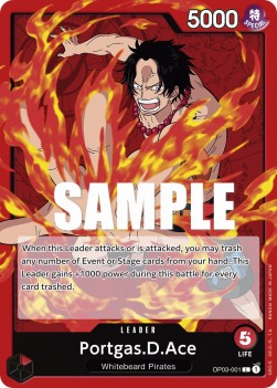 Portgas.D.Ace (OP03-001) (V.1) - Pillars of Strength (Leader) [OP03-001]