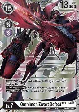 Omnimon Zwart Defeat (BT5-112) - Alternative Being (Alternative Art) [EX04-BT5-112]
