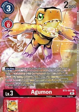Agumon (BT5-007) - Premium Bandai Products (Alternative Art) [PB-XX-BT5-007]