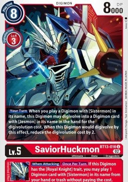 SaviorHuckmon (BT13-016) - Versus Royal Knights (Uncommon) [BT-13-016]