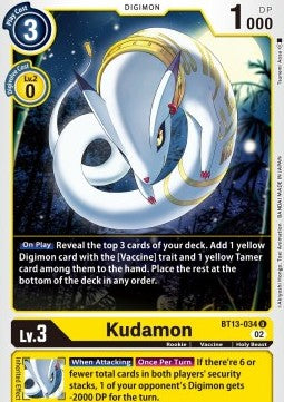 Kudamon (BT13-034) - Versus Royal Knights (Uncommon) [BT-13-034]