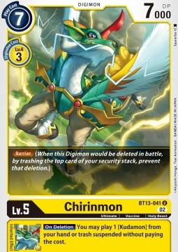 Chirinmon (BT13-041) - Versus Royal Knights (Uncommon) [BT-13-041]