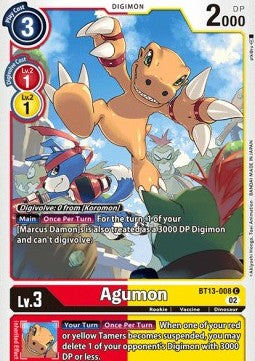 Agumon (BT13-008) - Versus Royal Knights (Common) [BT-13-008]