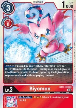Biyomon (BT13-010) - Versus Royal Knights (Rare) [BT-13-010]