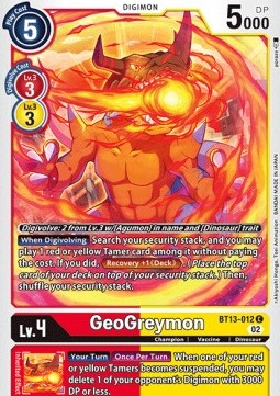GeoGreymon (BT13-012) - Versus Royal Knights (Common) [BT-13-012]
