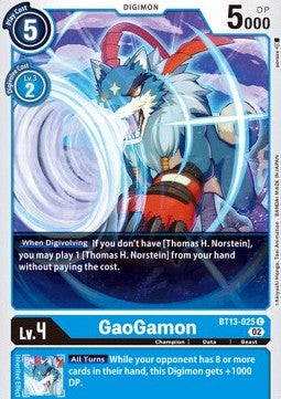 GaoGamon (BT13-025) - Versus Royal Knights (Common) [BT-13-025]