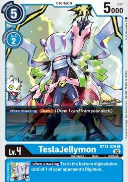 TeslaJellymon (BT13-026) - Versus Royal Knights (Common) [BT-13-026]