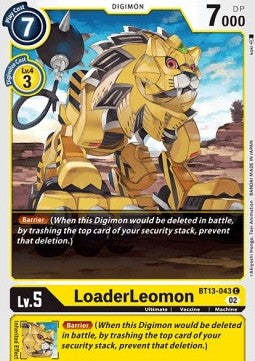 LoaderLeomon (BT13-043) - Versus Royal Knights (Common) [BT-13-043]
