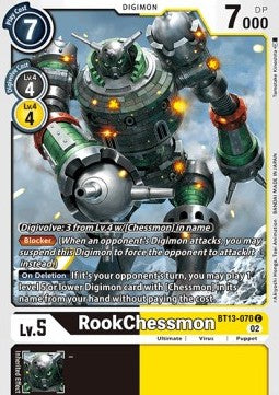 RookChessmon (BT13-070) - Versus Royal Knights (Common) [BT-13-070]