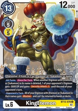 KingEtemon (BT13-076) - Versus Royal Knights (Uncommon) [BT-13-076]