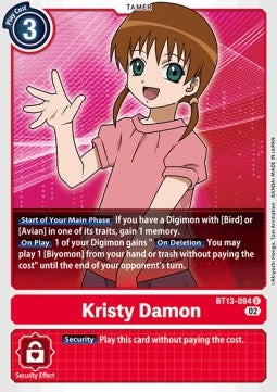 Kristy Damon (BT13-094) - Versus Royal Knights (Uncommon) [BT-13-094]