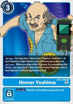 Homer Yushima (BT13-096) - Versus Royal Knights (Uncommon) [BT-13-096]