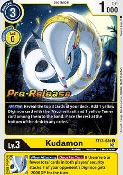 Kudamon (BT13-034) - Promos: Versus Royal Knights (Uncommon) [BT-13P-034]