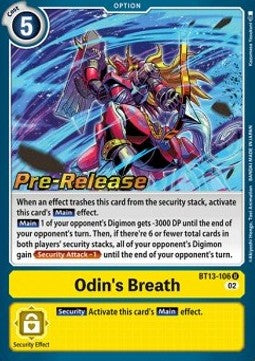 Odin's Breath (BT13-106) - Promos: Versus Royal Knights (Uncommon) [BT-13P-106]