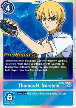 Thomas H. Norstein (BT13-097) (V.1) - Promos: Versus Royal Knights (Rare) [BT-13P-097]