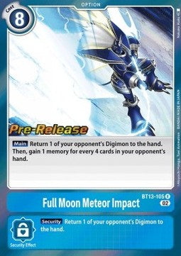 Full Moon Meteor Impact (BT13-105) - Promos: Versus Royal Knights (Rare) [BT-13P-105]