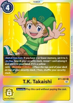 T.K. Takaishi (BT1-087) - Resurgence Booster (Rare) [RB-01-BT1-087]
