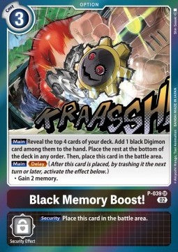 Black Memory Boost! (P-039) (V.1) - Resurgence Booster (Super Rare) [RB-01-P-039]