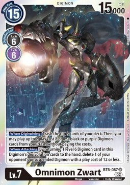 Omnimon Zwart (BT5-087) - Resurgence Booster (Super Rare) [RB-01-BT5-087]