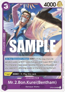 Mr.2.Bon.Kurei(Bentham) (OP04-069) - Kingdoms of Intrigue (Uncommon) [OP04-069]