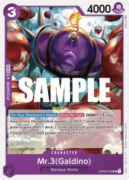 Mr.3(Galdino) (OP04-070) - Kingdoms of Intrigue (Uncommon) [OP04-070]