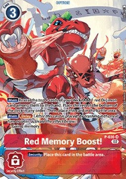 Red Memory Boost! (P-035) (V.2) - Resurgence Booster (Alternative Art) [RB-01-P-035]
