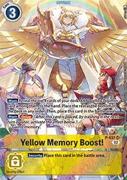 Yellow Memory Boost! (P-037) (V.2) - Resurgence Booster (Alternative Art) [RB-01-P-037]