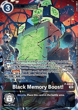 Black Memory Boost! (P-039) (V.2) - Resurgence Booster (Alternative Art) [RB-01-P-039]
