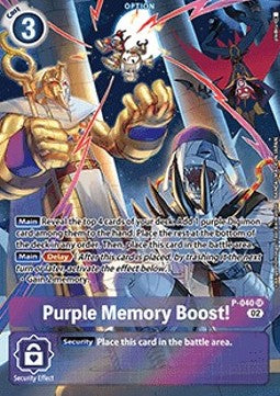 Purple Memory Boost! (P-040) (V.2) - Resurgence Booster (Alternative Art) [RB-01-P-040]