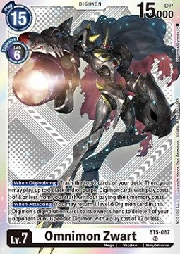 Omnimon Zwart (BT5-087) - Promos: Starter Deck (Alternative Art) [SDP-BT5-020]