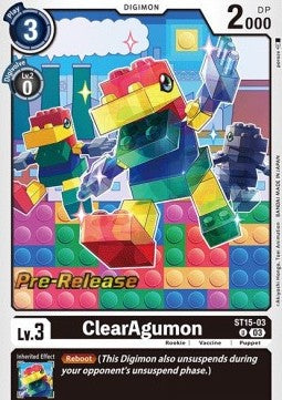 ClearAgumon (ST15-03) (V.2) - Starter Deck: Dragon of Courage (Uncommon) [ST-15-003]