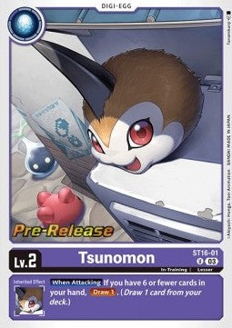 Tsunomon (ST16-01) (V.2) - Starter Deck: Wolf of Friendship (Common) [ST-16-001]