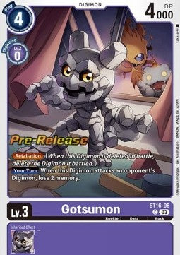 Gotsumon (ST16-05) (V.2) - Starter Deck: Wolf of Friendship (Common) [ST-16-005]
