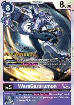 WereGarurumon (ST16-11) (V.2) - Starter Deck: Wolf of Friendship (Rare) [ST-16-011]