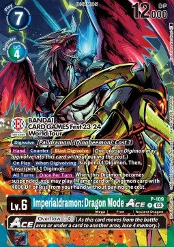 Imperialdramon: Dragon Mode Ace (P-109) (V.2) - Promos (Promo) [P-109]