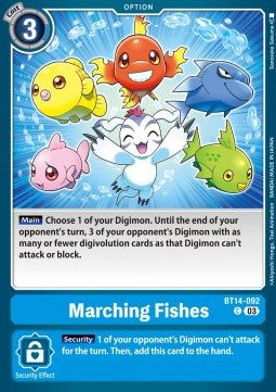 Marching Fishes (BT14-092) - Blast Ace (Common) [BT-14-092]