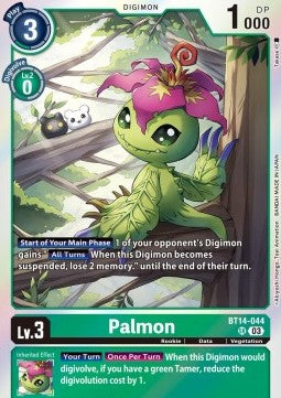 Palmon (BT14-044) (V.1) - Blast Ace (Super Rare) [BT-14-044]
