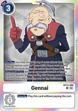 Gennai (BT14-088) - Blast Ace (Rare) [BT-14-088]